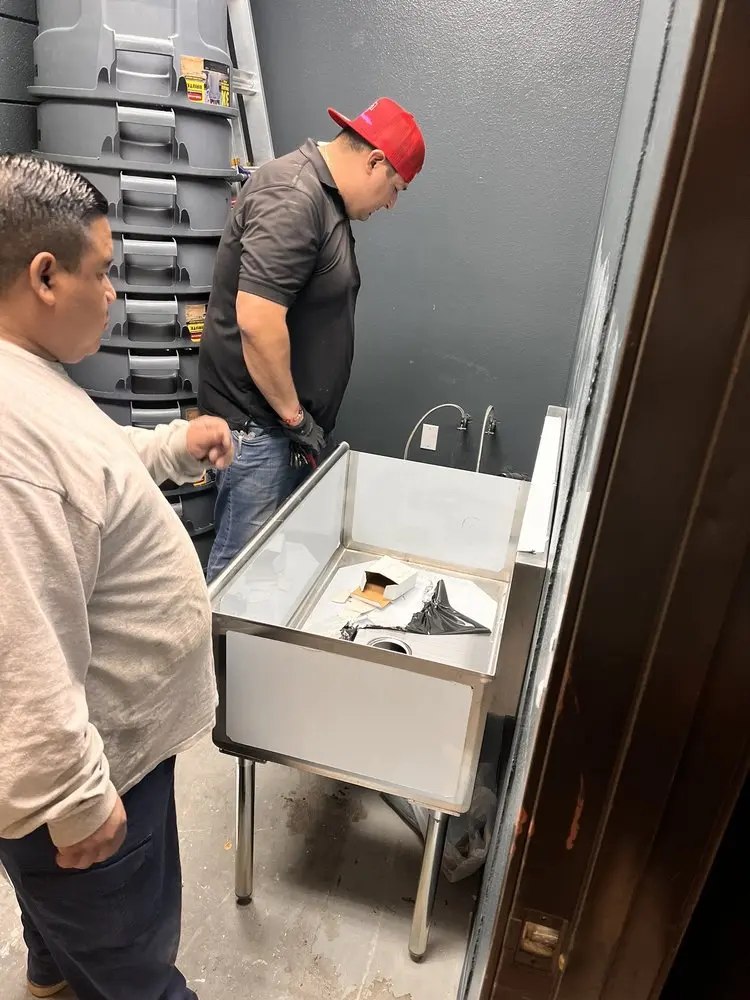 Commercial plumbing and sink installation in Findlay